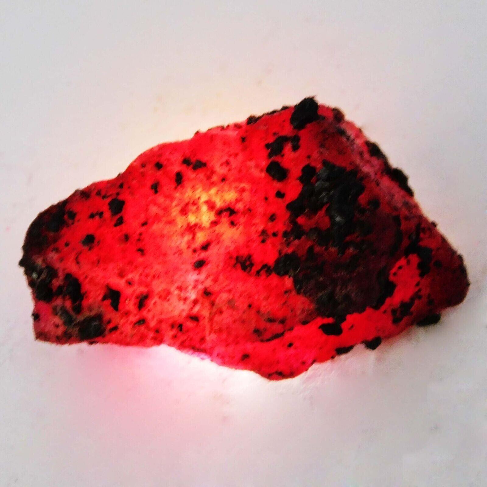 

CERTIFIED 72.50 Ct NATURAL Red Ruby Huge Rough Earth Mined Loose Gemstone Y1A-5554 34.2 mm APPROX червоний