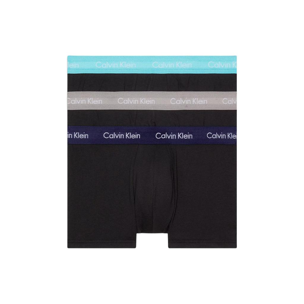 Calvin Klein Comfortable Letter Jacquard Low Waist Boxer Briefs 3 Pack Men Underwear U2664GMXW