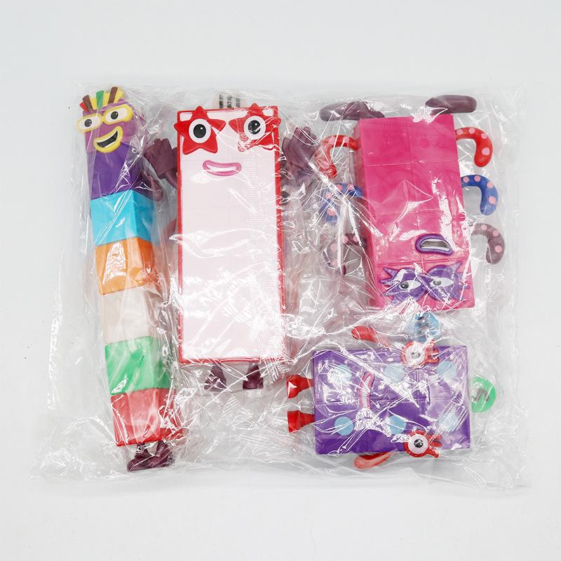 Numberblocks Digital Figurines: Small Square Characters In Hand-Painted Models, Card Game, and Ornaments.