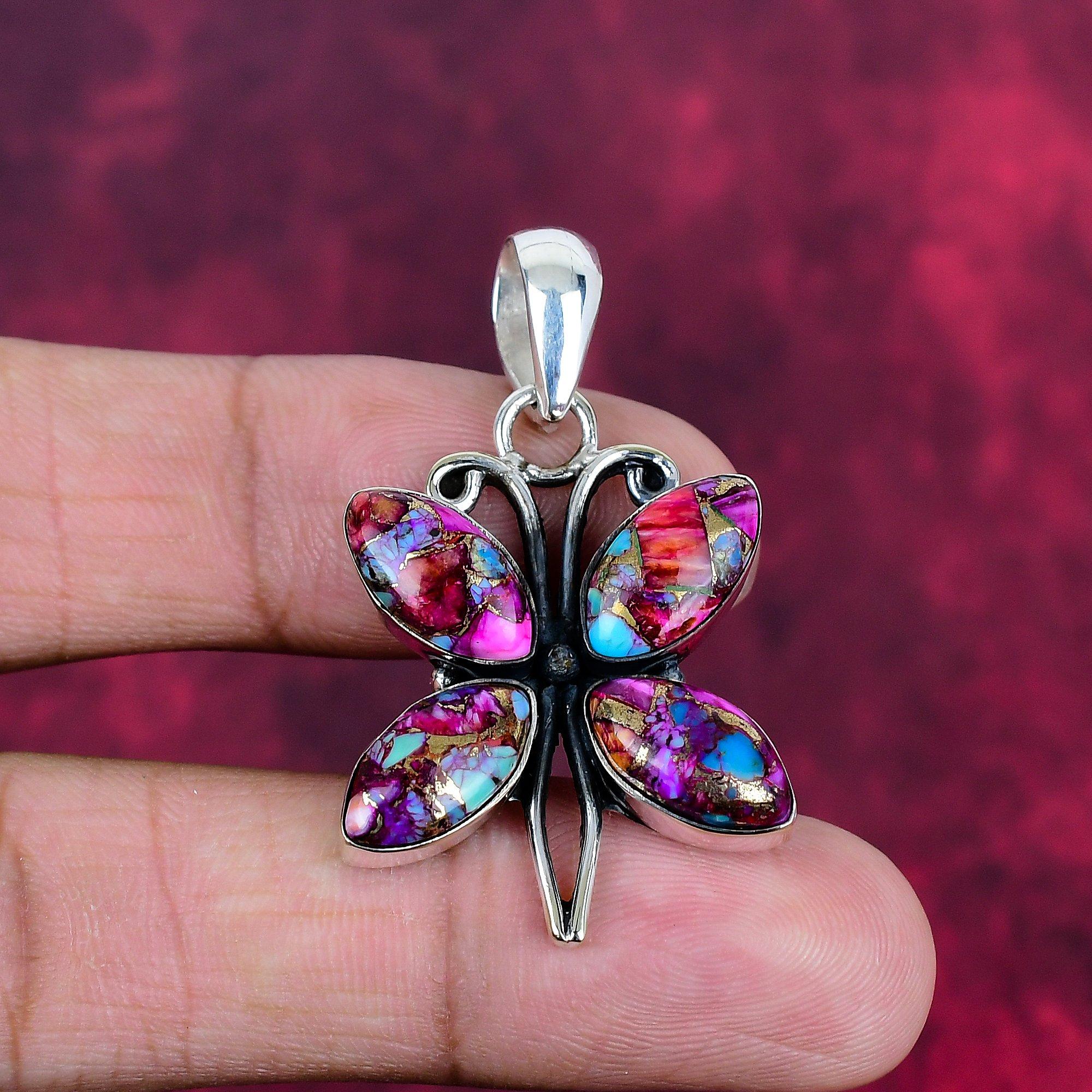 

Розовый Медный Бирюзовый Кулон из Драгоценного Камня Ручной Работы, Кулон из Стерлингового Серебра 925 пробы, Антикварное Ювелирное Изделие, Для Подарка на Помолвку 1.63 Inches розовый