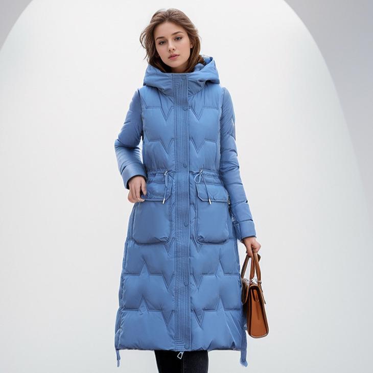 2026 Winter Women's Sleeveless Cotton Jacket Female Casual Hooded Long Over Knee Cotton Vest Jacket Women Thicken Warm Coats