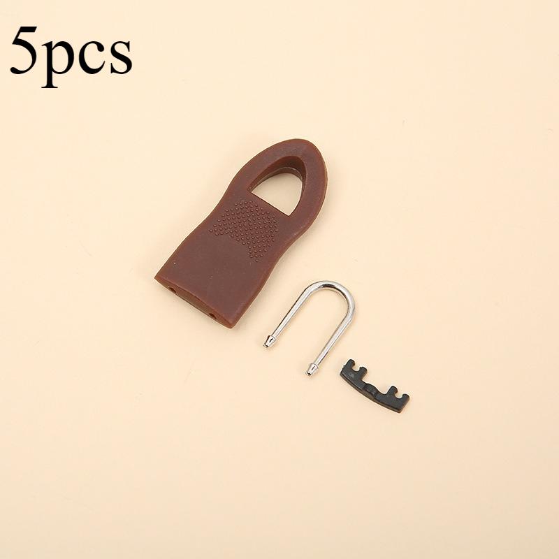 5pcs Replacement Zipper Head Tool-free Removable Zipper Puller for Luggage Schoolbag End Fit Rope Tag Clothing Zip Fixer