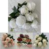 Gold Stem Faux Peony Bouquet For Wedding Party Home Decor Gift Idea