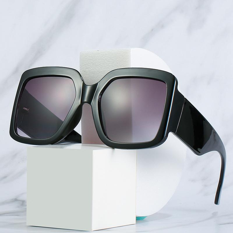 Spring Sunglasses, Personalized Trend Large-Frame Glasses, Street Shooting Women Live Streaming Host Versatile Sunglasses Women