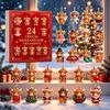 Creative Advent Calendar Gift Highland Cow Calendar, 24 Pcs Acrylic Hanging Ornaments for Christmas Holiday Countdown Box Tree Decoration, Festive