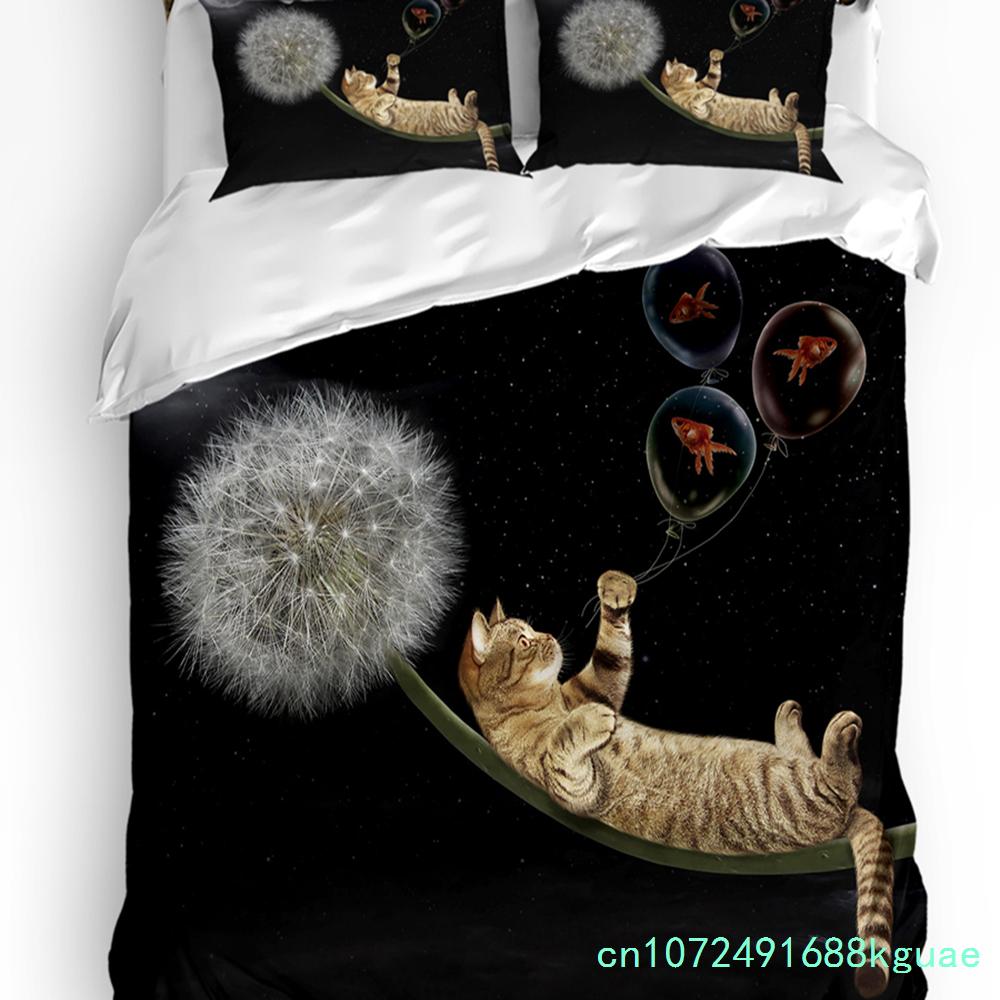Tier Grün Fisch Bettbezug Bett Bettwäsche Set Für Doppel Zuhause Textil Steppdeckenbezug Kissenbezüge Schlafzimmer Bettwäsche Set (Kein Blatt)