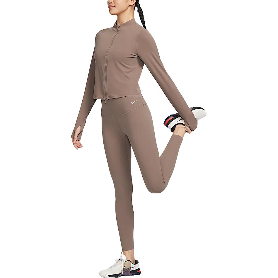 Nike ZenvyDri Fit SS25 Jacket Women's Mink Brown/White FV7424-233