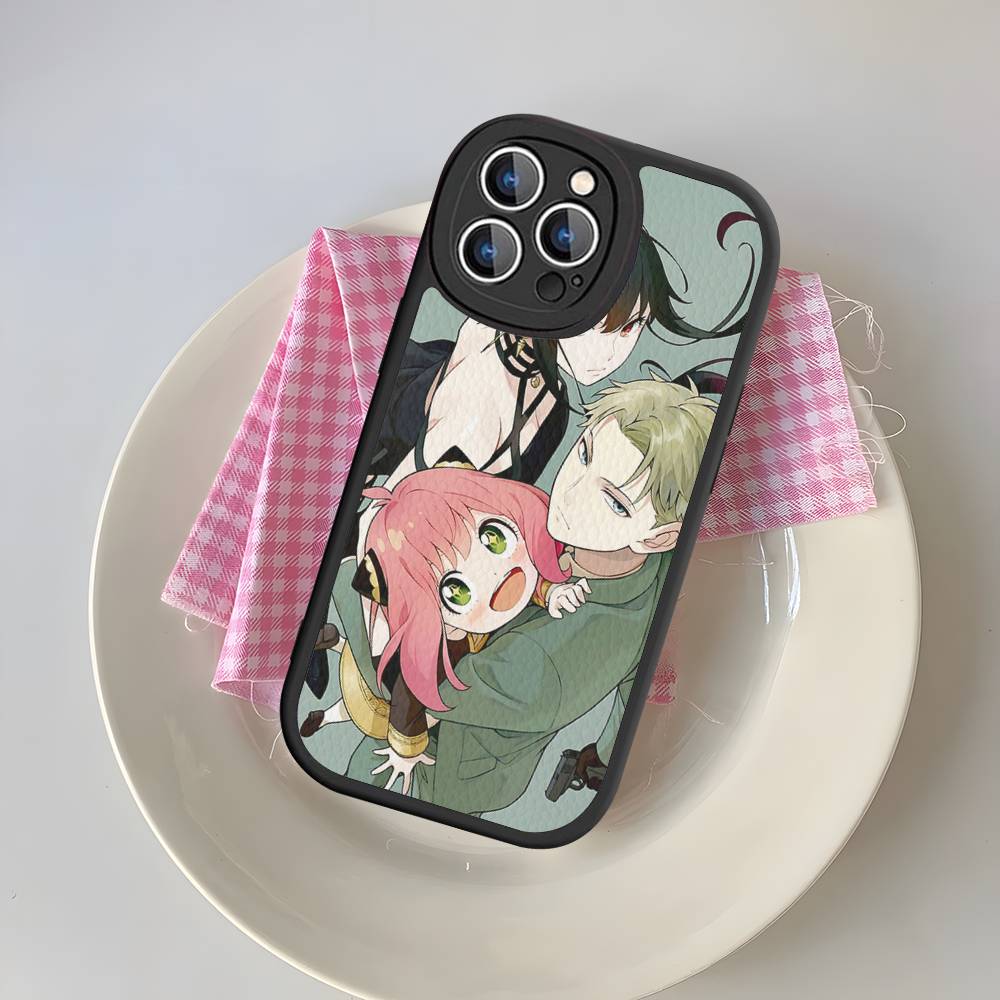 Classic Anime Spy X Family Phone Case Leather For IPhone 16 15 14 13 12 11 Pro Max Plus Matte Cover