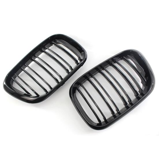 2Pcs Grille Double Slats Quick Installation Car Accessory OE uygun