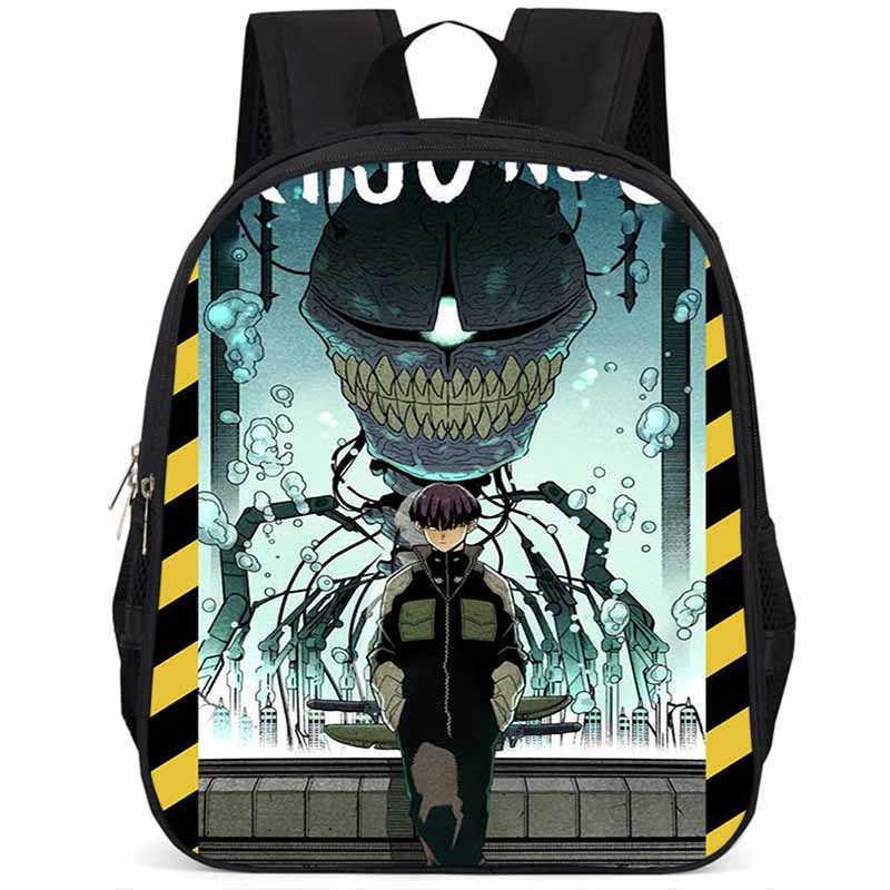 Monster No.8 15-inch Large Capacity Lightweight Oxford Fabric School Backpack For Kids 32