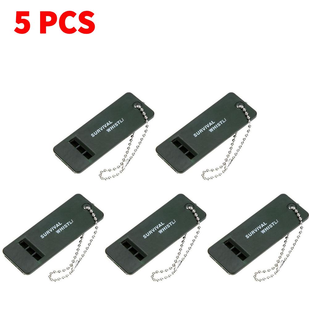 20-1PCS 3-Frequency Whistle Survival Whistle High Decibel Rescue Signaling First Aid Tool for Hiking Camping Mountaineering