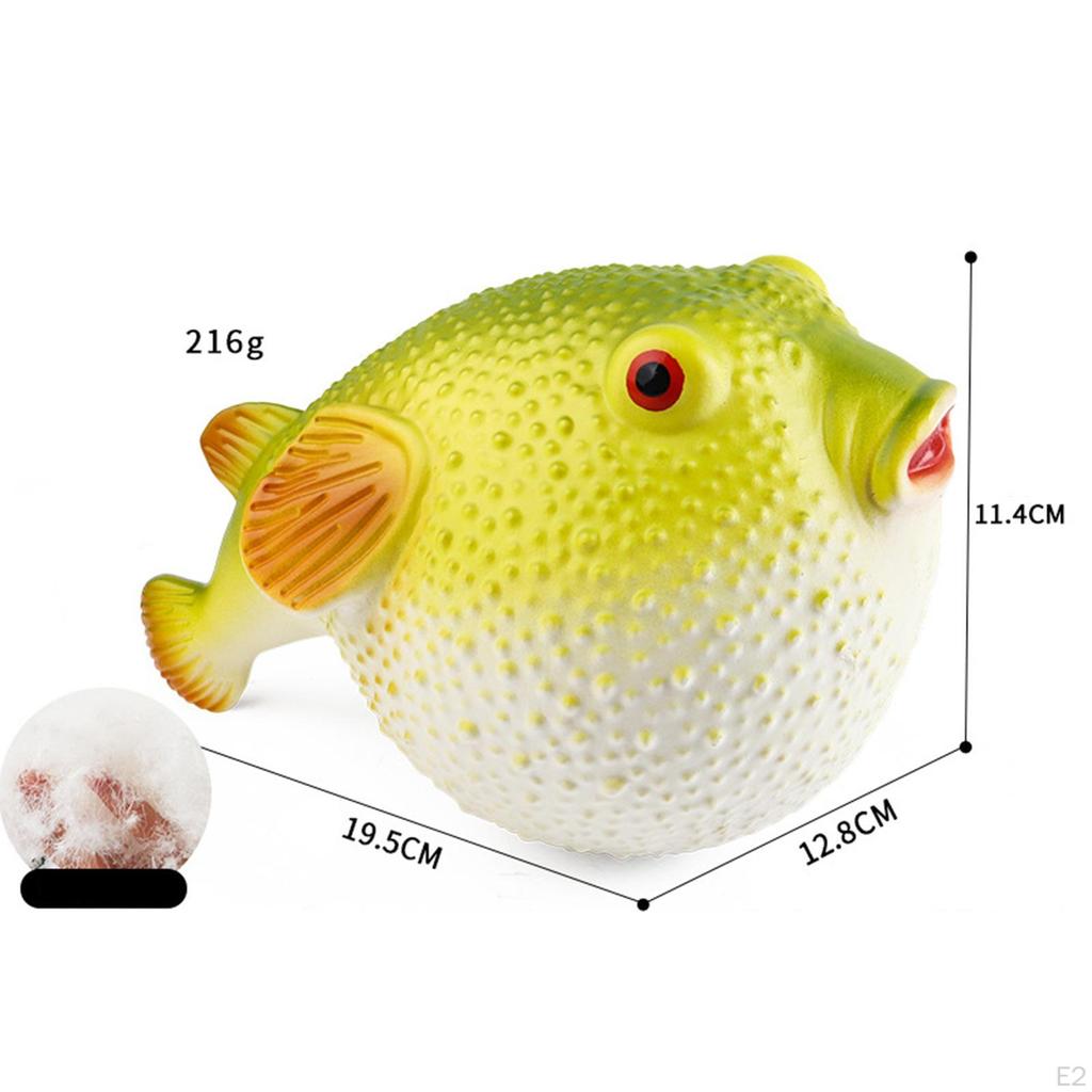 Small Animal Toy, Stretch Sea Pufferfish Figure Model Squeezing Balls Animals for