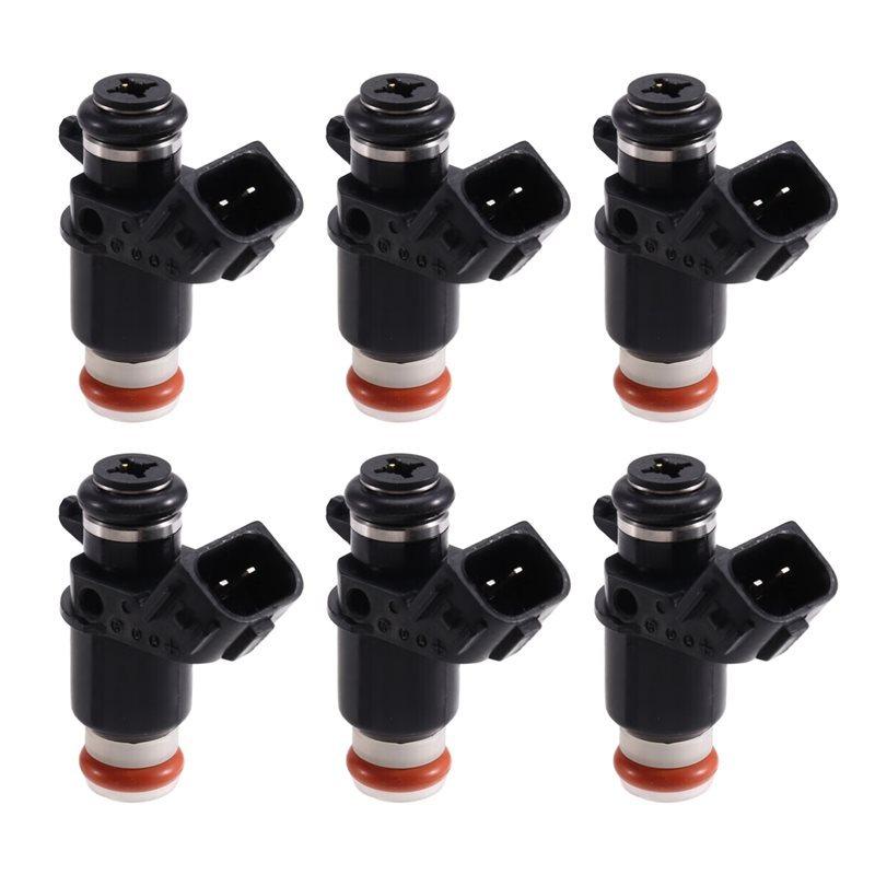 Fuel Injector Set 6Pcs 16450-MCA-003 16450-MCA-013 For Honda Goldwing 1800 GL1800 2001-2017 Silver Wing FSC600A 02-13