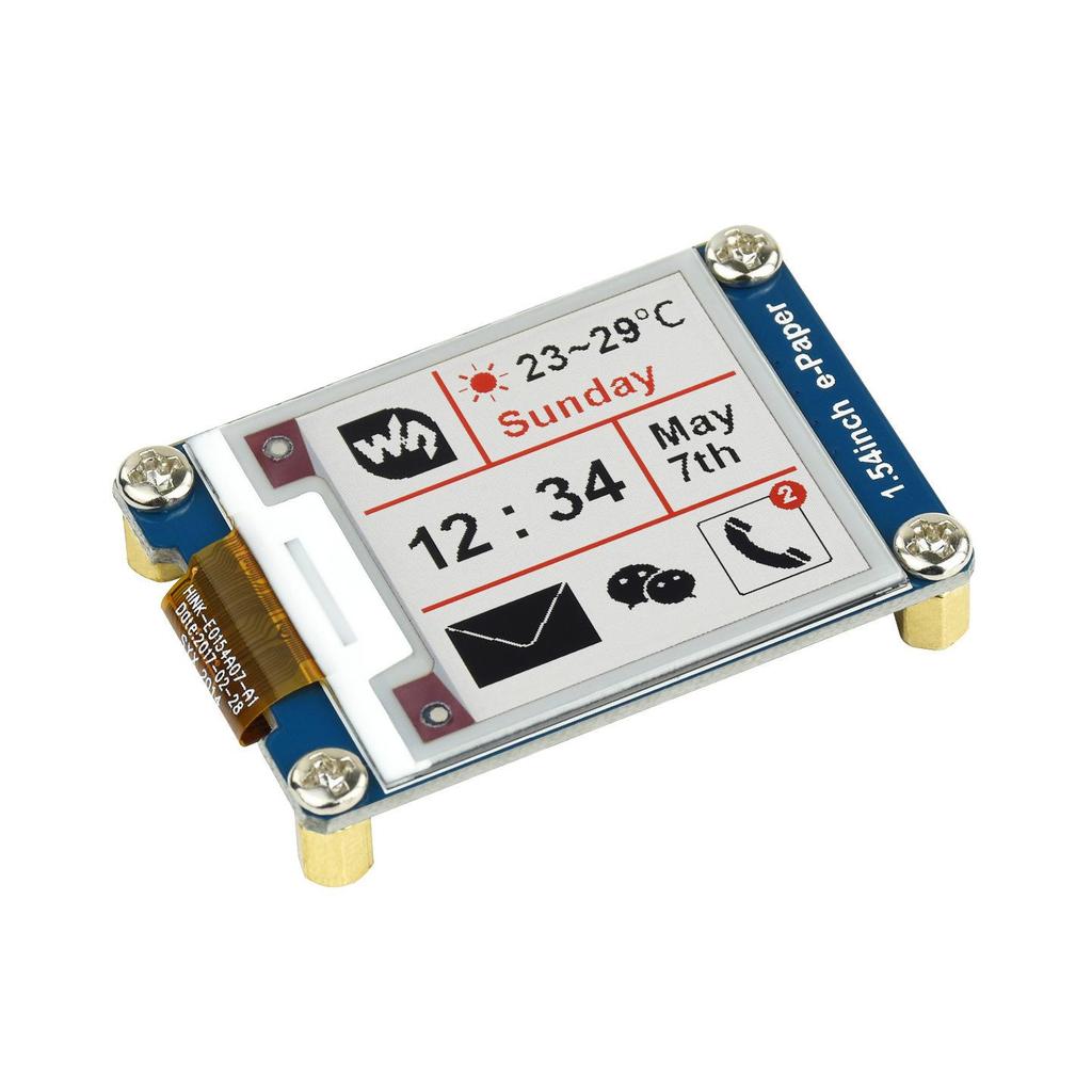 1.54" E-Paper Module, Red-Black-White, 200x200 Resolution, Low Power