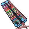50 Colored Wooden Pencils In Roll-Up Case for Students and Artists