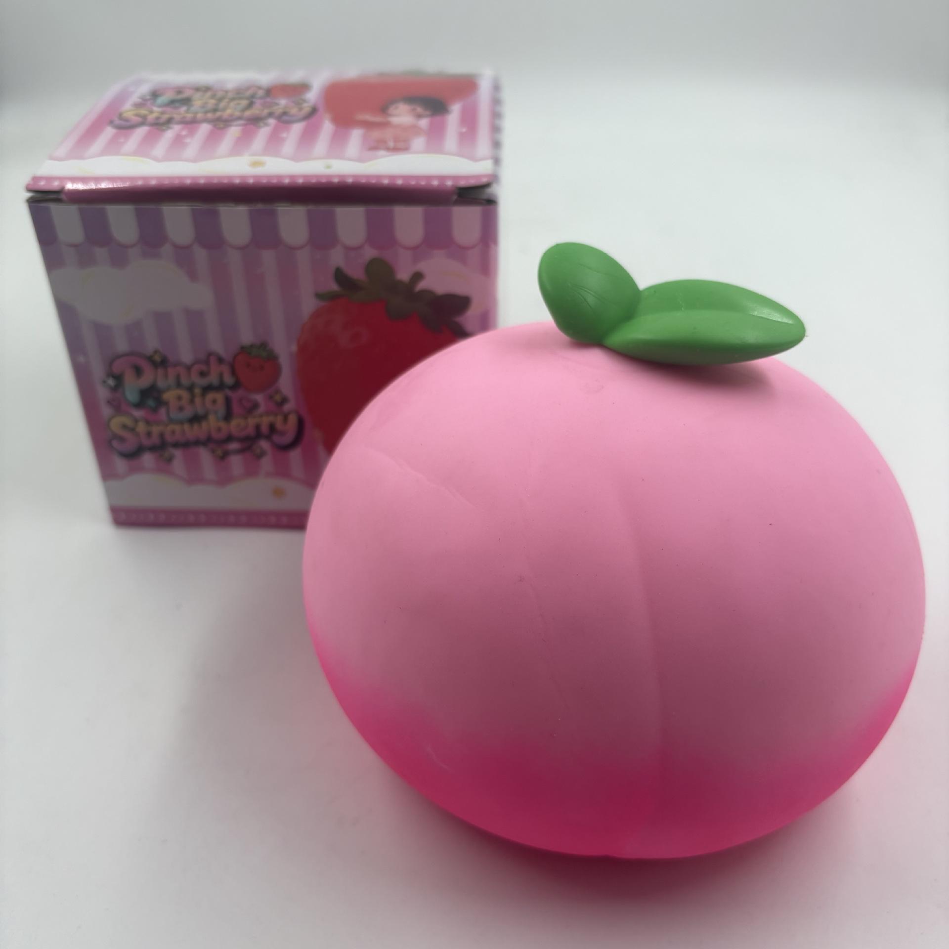 Creative simulation peach pinch music children s decompression artifact boys and girls vent ball slow rebound decompression toy United States