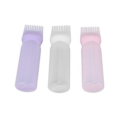 Easy Application Hair Dye Applicator Bottle Refillable Comb Applicator Bottle Home Salon