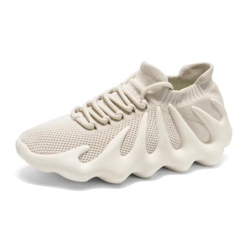 Couple Octopus Soft-soled Coconut Shoes Women's Summer Breathable Lightweight Versatile Men's Flying Weaving Casual Sports Running Shoes