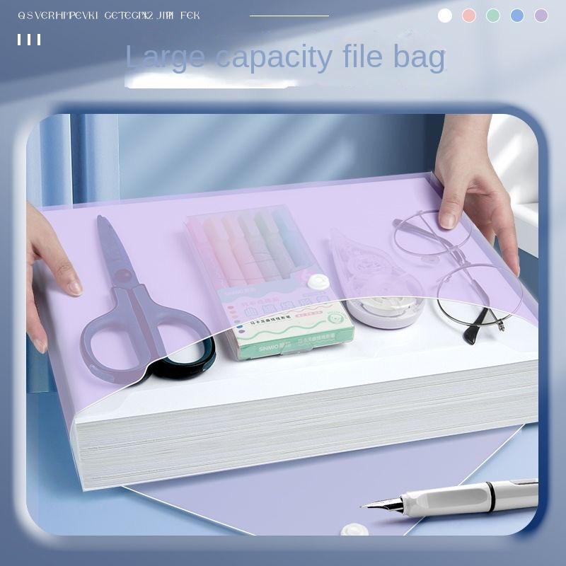 5-20 Pack Clear Document Folders Plastic Envelopes with Label Pocket and Snap Button for Home Work Office Organization