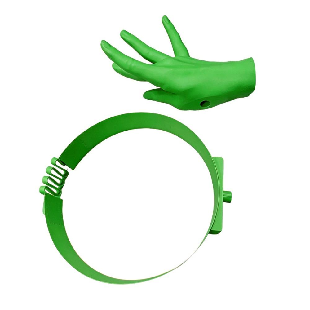 

Novelty Palm Visor Headband Plastic Palm Sun Hat Funny Outdoor Beach Hat Outdoor Activities зелёный