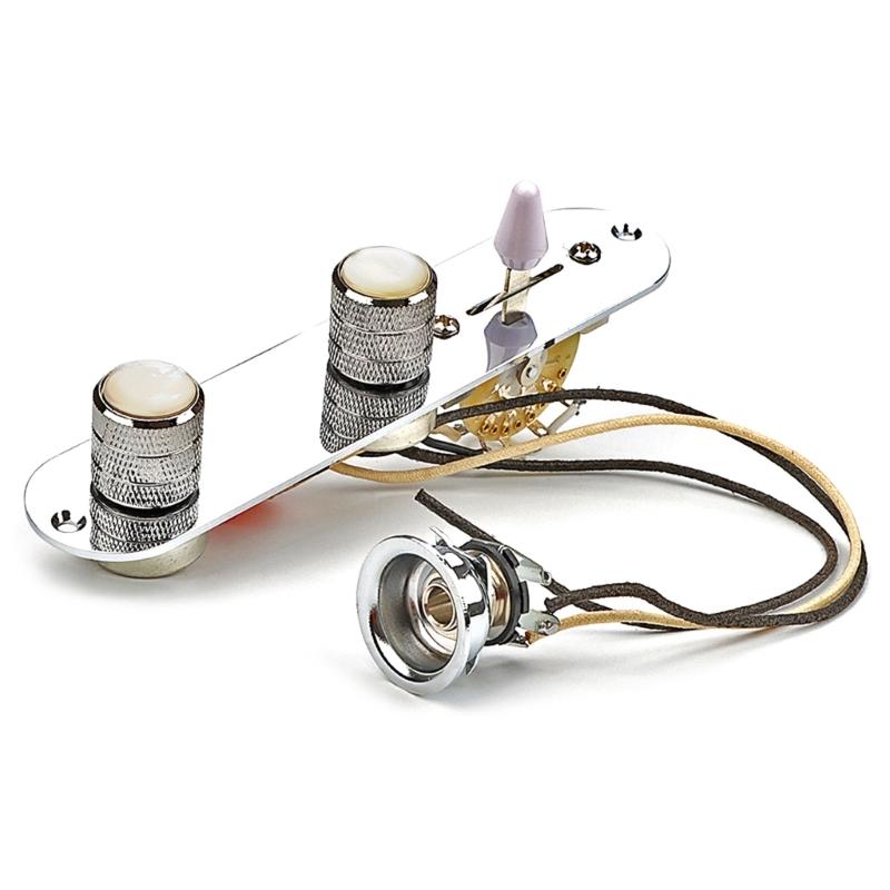 3 Way Wired Loaded Control Plate with Switch  Prewired Guitar Switch Control Plate for Electric Guitar Playing Parts