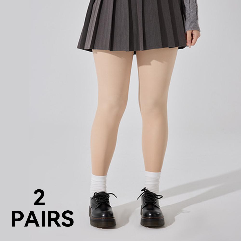 Kave Women Pantyhose Plus Size 80D Autumn Winter Tights Black Nude Pantyhose High Waist Closed Toe Stretchy Semi Opaque Tights
