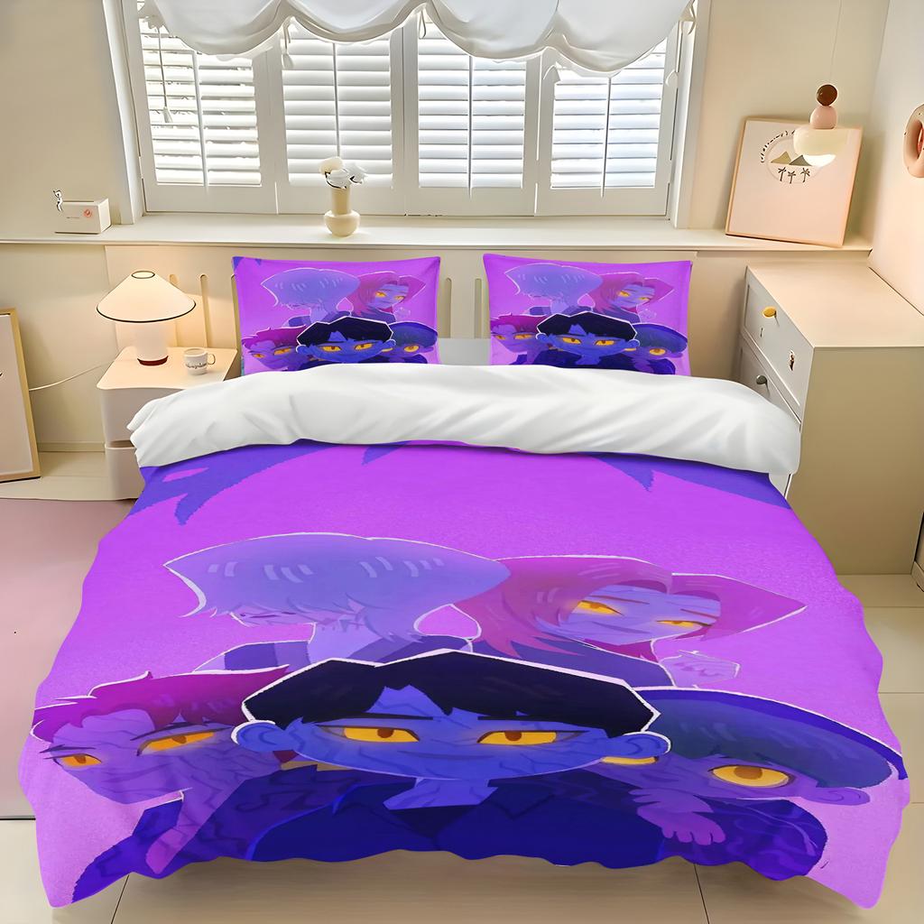 K-Pop: Juego de Funda Nórdica Demon Hunters Ropa de Cama Linda con Fundas de Almohada Gran Regalo Decoración de Habitación Infantil Perfecto para Habitación de Invitados Hogar