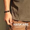 HASKARE Triple Protection Bracelet for Men - Genuine Tigers Eye Black Obsidian Hematite 8mm Natural Stone Beads Stretchy Healing Crystal Jewelry,