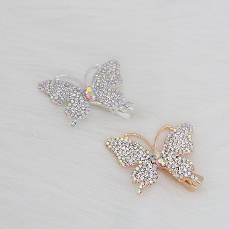 Korean Style Rhinestone Bow Hair Clip for Women