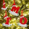 26 Letters Christmas Pendant Alphabet Ornaments Xmas Tree Hanging Decor 2026 Home Party Navidad New Gift Accessory