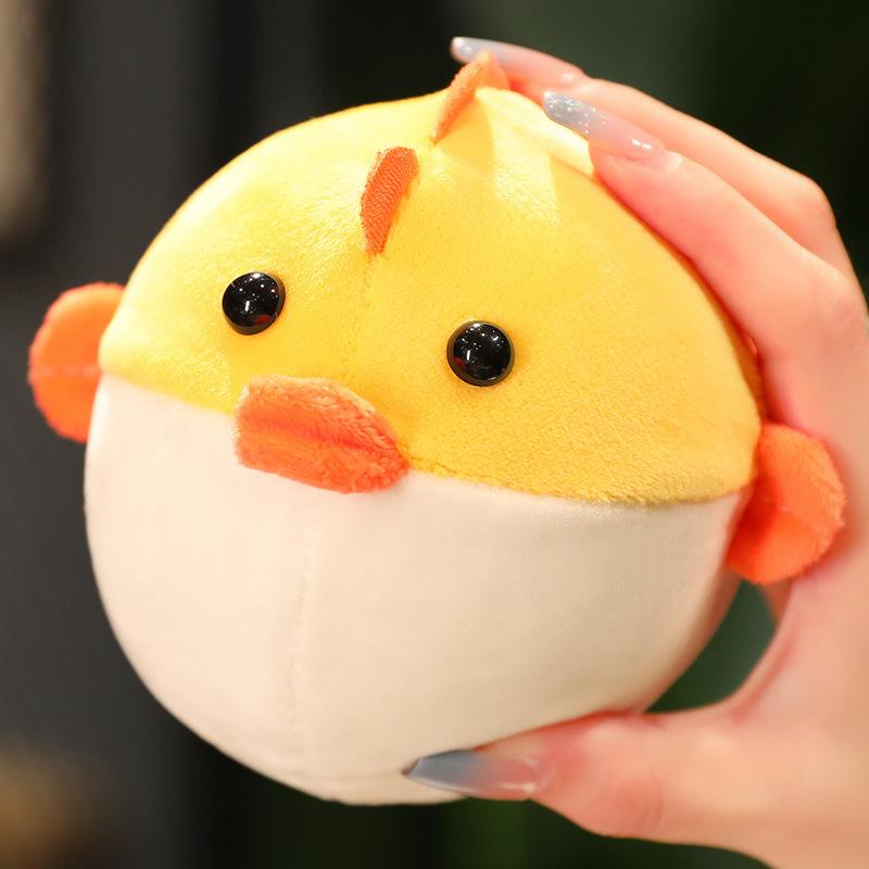 Niedliche kleine Kugelfisch-Puppe Plüschtier Kugelfisch-Puppe Squeeze Dekompression Quetschball Kinder Beruhigungspuppe