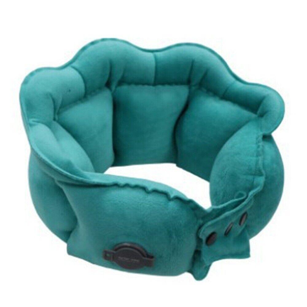 

Надувна дорожня подушка Складна подушка для підтримки шиї Нова U-подібна подушка Подорож peacock синього кольору