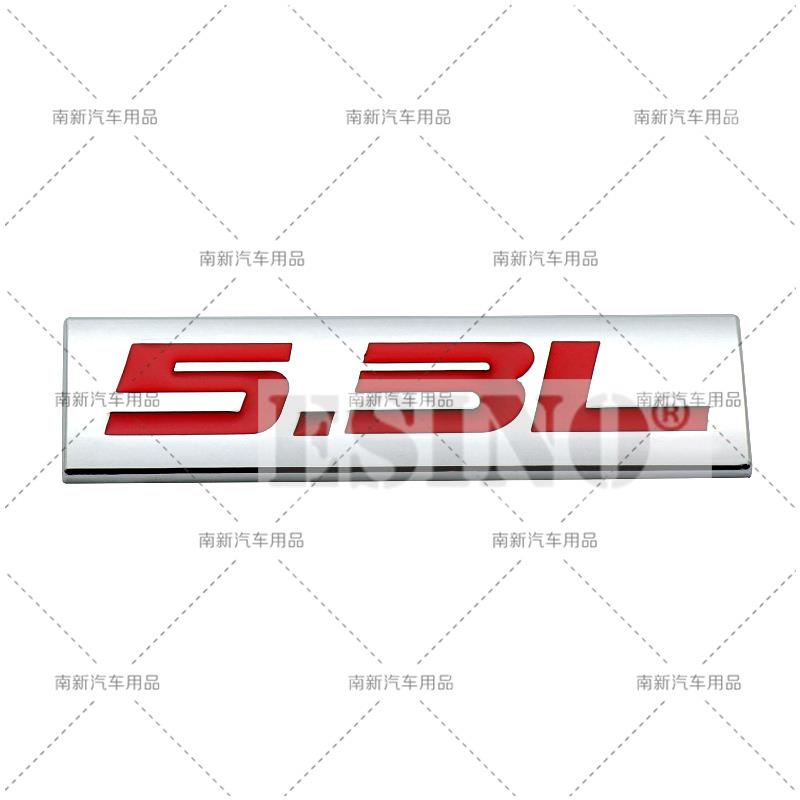 Car Styling 3D Metal Chrome Zinc Alloy Adhensive Emblem 4.0L 4.6L 4.7L 5.0L 5.3L 5.7L Body Trunk BHDTR Fender Badge Accessory