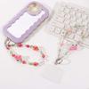 Tulip Flower Cell Phone Chain Pearl Mobile Phone Lanyard  Phone Case Accessories