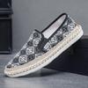 2025 Men's Summer Linen Slip-on Shoes: Trendy, Breathable Old Beijing Fisherman Style