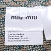 MIUMIU [Good condition/Domestic Regular Product] MMF316 1PW9 Check Knit Long Tops 40 BrownUsed