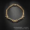 Hot-selling spring and summer new products, bow necklace, bracelet, stud earrings, women's fashion suit.