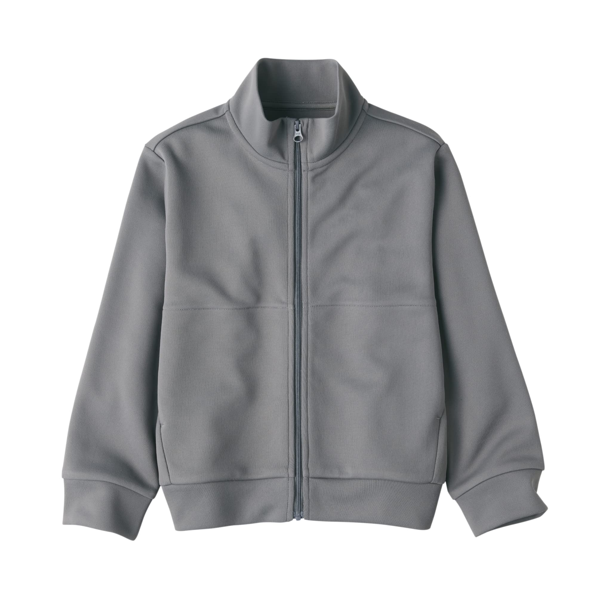 

MUJI Recycled Polyester Jersey Jacket Size CBA07A3S (Kids), Unisex, Gray, 110, серый