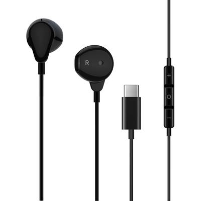 With Compatible with iPhone 16 Pro Max 10th Generation Air 4 Deep Can Make Compatible with Samsung Pixel 6a 7 8a Volume HiFi Sound Black Type-c