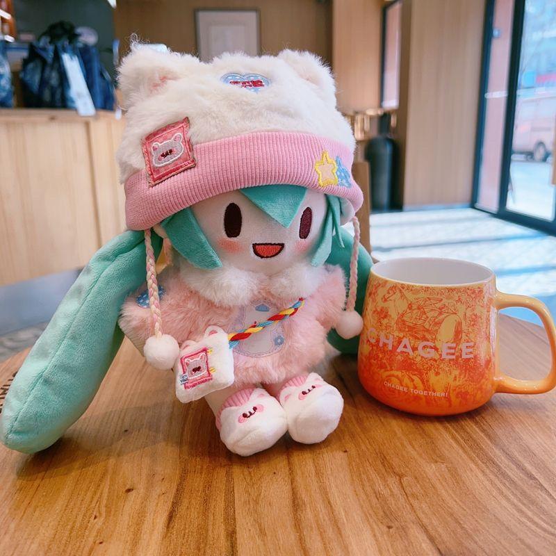 Kawaii Hatsune Miku Snow Princess Anime Cartoon Plush Doll Dress-Up Hatsune Miku Fufu Cute Doll Christmas Gift