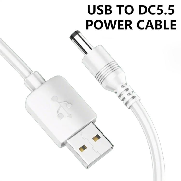 Superior 1M Charging Cable USB To DC5.5x2.1mm Construction, Precisions Power Delivery for Electronics
