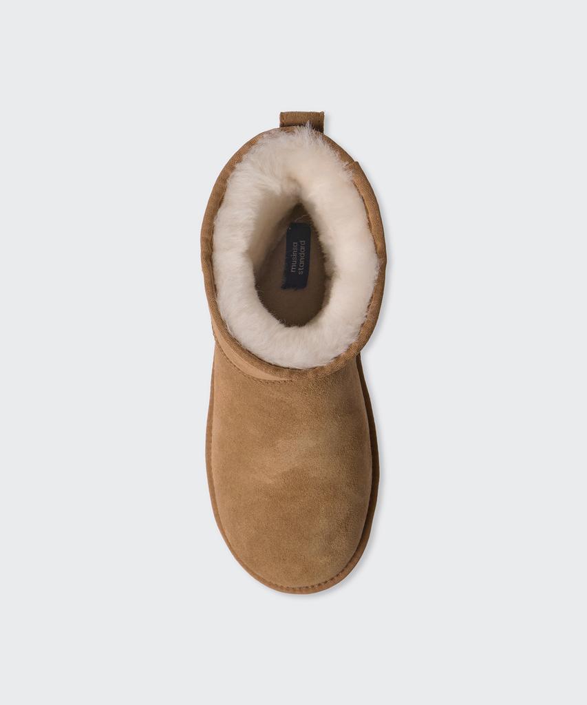 Musinsa Standard Woman Winter Pug Platform Short Boots [Light Brown]