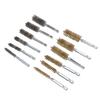 12PCS Bore Brush Copper and Iron 304 Stainless Steel Bristles Wire Brush for Power Drill with Hex