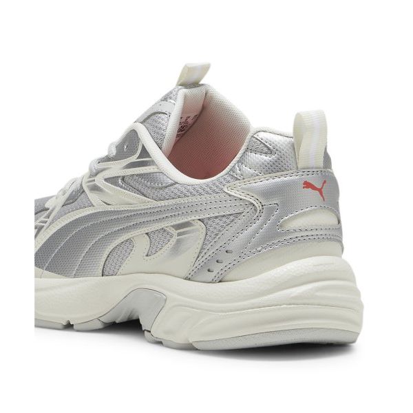 Puma Milenio Comfortable Lightweight Slip-Resistant Durable Low-Top Casual Running Shoes Unisex sneaker Silver White 392322-06