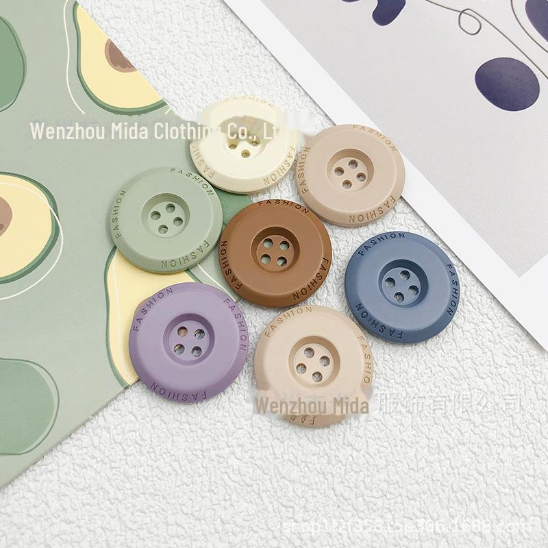 Spray Paint Resin Buttons: Men’s & Women's Coat, Windbreaker, Colored & Sweater 4-Hole Buttons Available