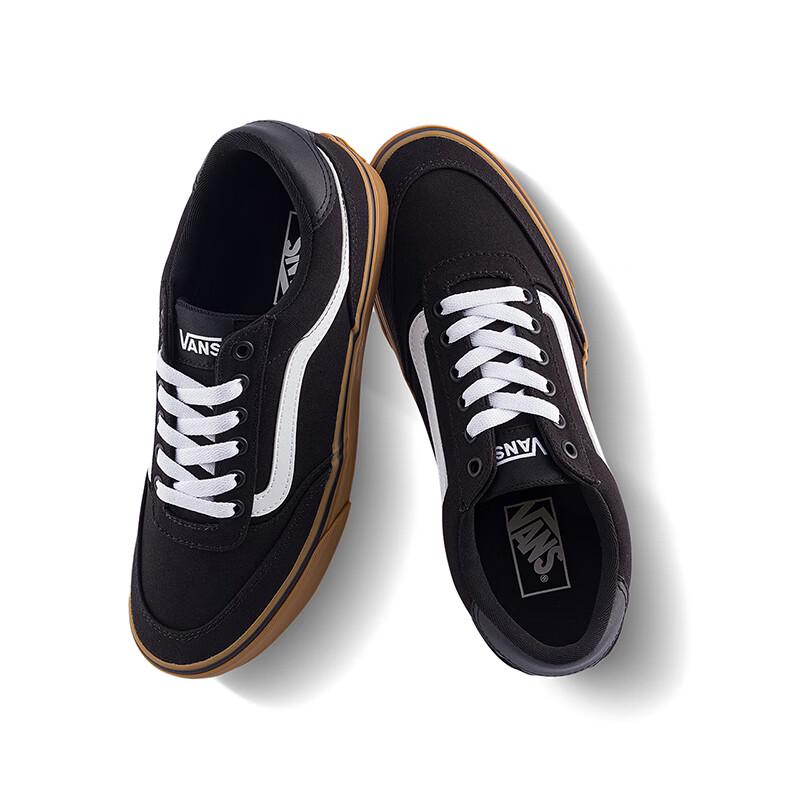 VANS Brooklyn LS Black Gum Sole Men's Canvas Shoes