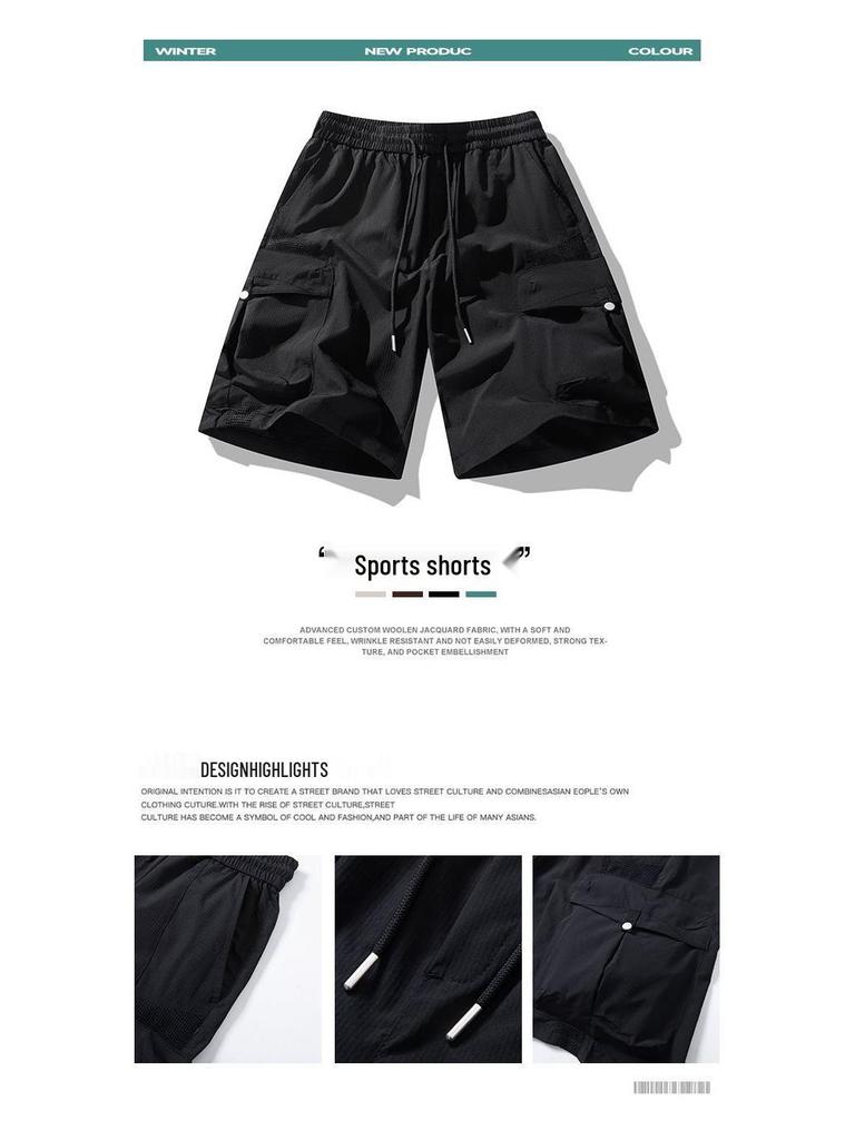 Chao Nan Da Men's American Style Loose Cargo Shorts - Summer Outdoor Casual Sports Pants