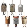 Versatile Four Seasons Decorations Handmade Whimsical Animal Wind Chime, Hand Painted Resin Woodland Hanging Decor Rustic Garden Charming Housewarming