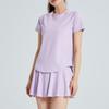 Women's Quick-Dry Yoga & Fitness Short Sleeve Top & Skirt Set