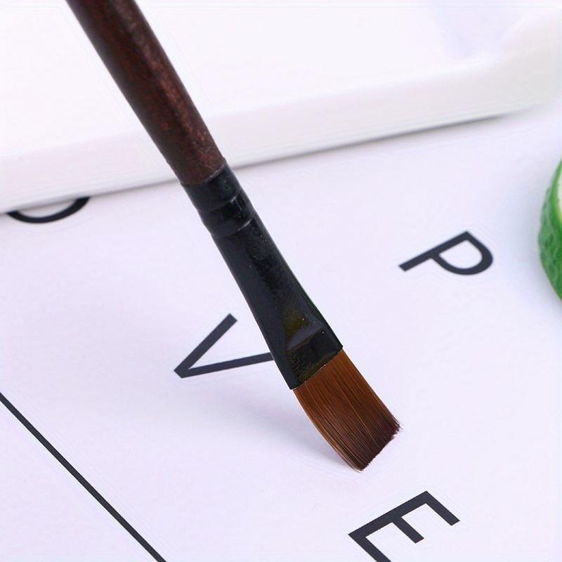 Set 12 buc Pensule Nailon pentru Vopsea Ulei Acuarelă Mâner Lemn Pentru Pictură Artă Ulei Acrilic